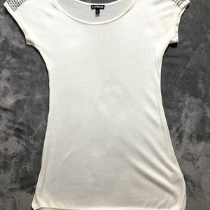 White Express short sleeved sweater
